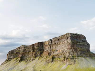 Table Mountain Cliffs - 3D PBR Model 3D model