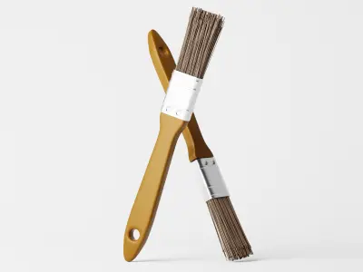 Paint Brush Low-poly 3D model purchase