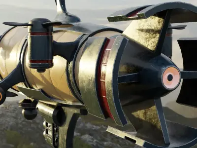 Airship Kirov  Low-poly 3D model