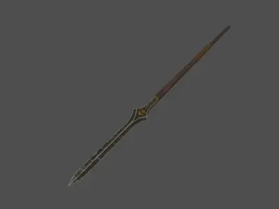 Gondor Spear - The Lord of the Rings Low-poly 3D model
