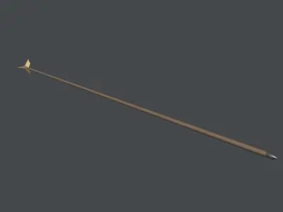 Bow and Arrow Low-poly 3D model order
