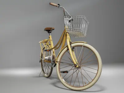 Bicycle pack Low-poly 3D model purchase