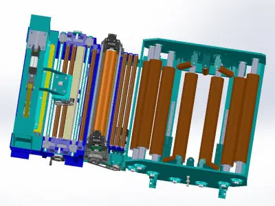 SEMICUTTOLENGTH paper machine Free 3D model