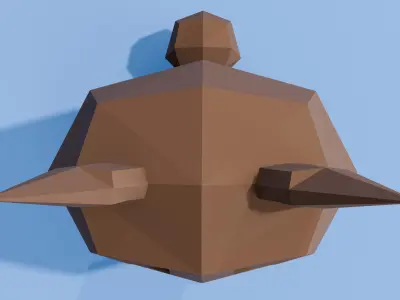 Low-poly fox Low-poly 3D model purchase