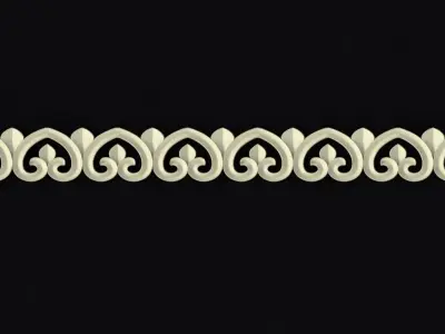 Central decor ornament for furniture Free 3D model 12