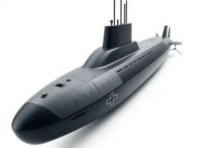German Submarine Tactical model pack Low-poly 3D model