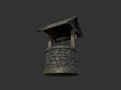 Old Well Free low-poly 3D model