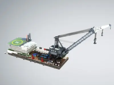 Derrick Lay Vessel 3D model