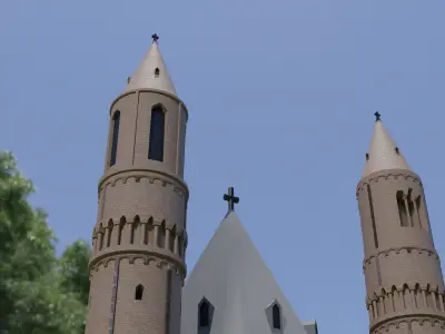 Worms cathedral 3D model