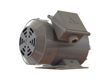 Electric Induction Motor  3D model