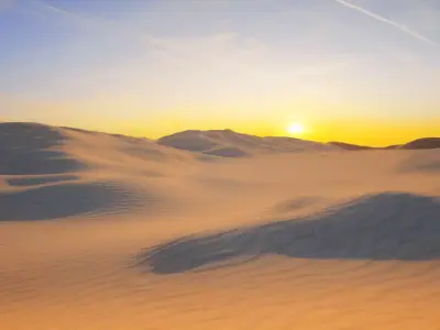 Desert   Gobi Sand Dune Terrain  3D model