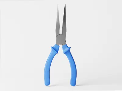 Pointed Nose Plier or Needle Nose Plier Low-poly 3D model