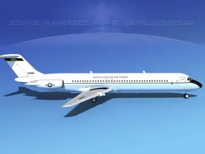 Douglas C-9-50 Nightingale USAF 3D model