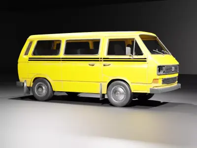danfo volkswagen van - volkswagen van 3D model