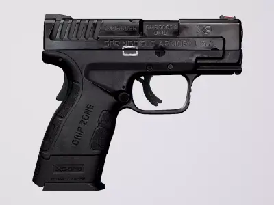 Springfield XD-MOD2 - Black Low-poly 3D model
