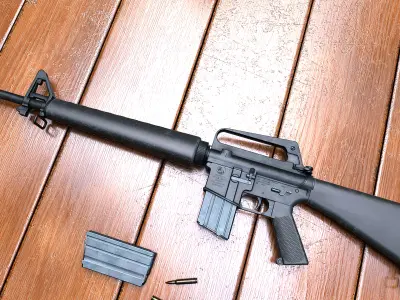 M16A1 rifle Low-poly 3D model purchase