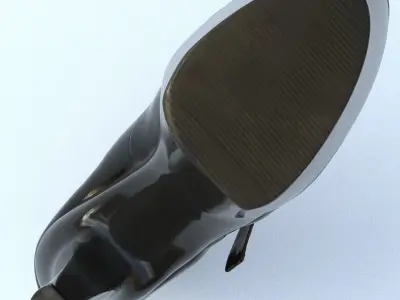 High Heel High Poly 3D model