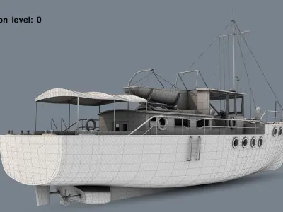 Passenger Boat Free 3D model