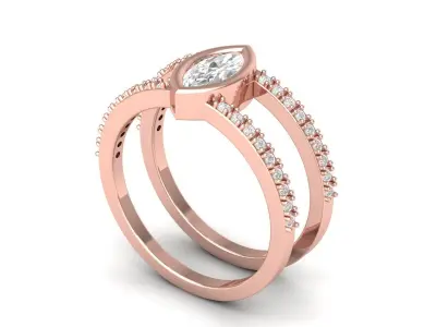 Wedding Ring  3D print model 160