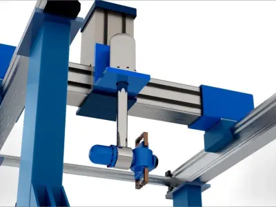 Gantry Robot 3D model buy