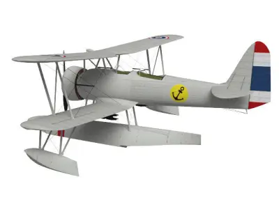 Nakajima  E8N Dave 3D model purchase