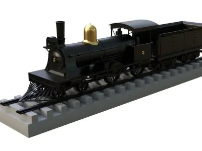Tren 1 - Train - Tacna  Low-poly 3D model