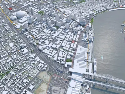 New Orleans Kenner Metairie in Louisiana USA 3D model