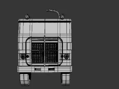 Truck semi Free 3D model by ishathharshika