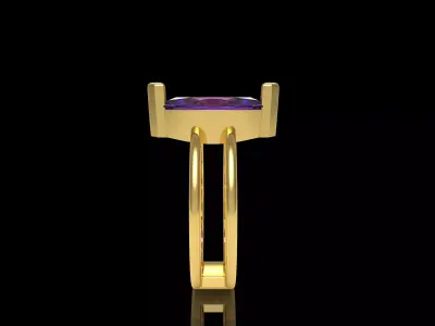 Marquise Diamond Ring 3D print model