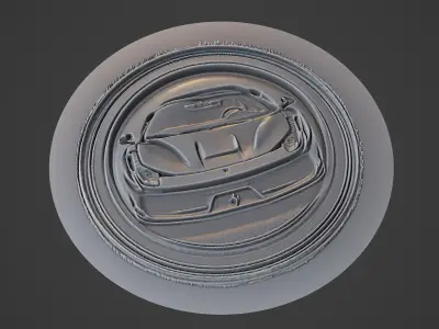 Car Pendant Medallion 3D print model 72