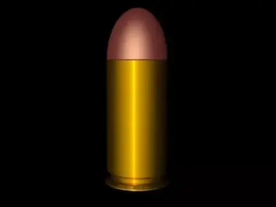 9mm bullet Free low-poly 3D model purchase