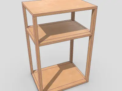 CC0 - Shelf 3 Free low-poly 3D model