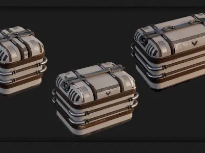 25 Sci-Fi Props - Kitbash - Vol 10 3D model