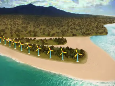 generador eolico Free 3D model