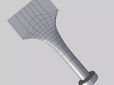Bolster Chisel Low-poly 3D model