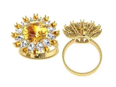 Diamond Ring 3D print model