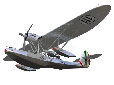 CANT Z501 Gabbiano 3D model