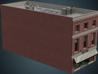 Building 27 Low-poly 3D model