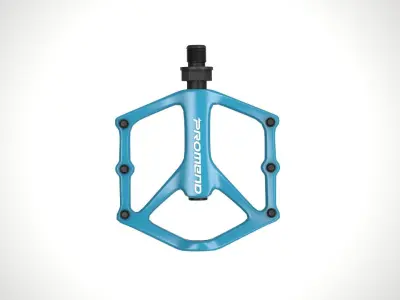 PROMEND MTB CNC Pedal Blue Low-poly 3D model
