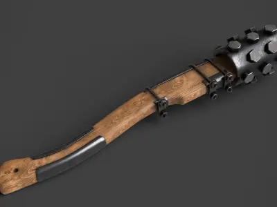 Modifiable Strike Weapon 03 Low-poly 3D model