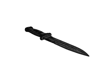 Tactical Military Combat Survival Knife Low-poly 3D model