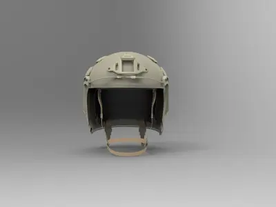 Tactical High Cut Military Helmet  3D model