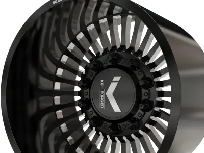 rear KG1 KD051-1 DUALLY WHEEL 3D MODEL 3D model