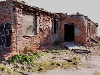 Abandoned-Soviet-Base-Building-5 3D model