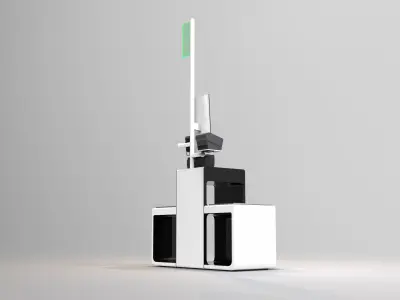 Self checkout design 3D model
