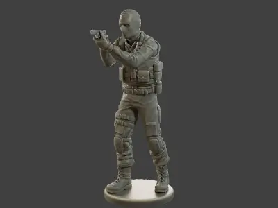 CzechSlovak Police Tactical Unit CPTU2 003 3D print model