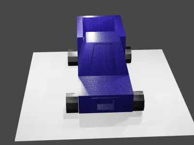 MASSIVE TRUCK Low-poly 3D model
