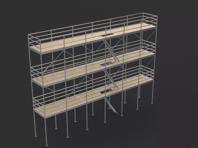 Scaffolding 3D model purchase