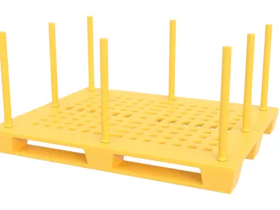 Plastic Pallet 03 3D model