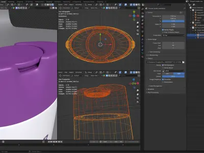 Container Cosmetic Products 3D model
